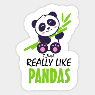 I Just Really Like Cute Animal Bear Sticker